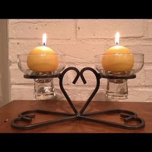 Scandinavian Iron Candle Holder